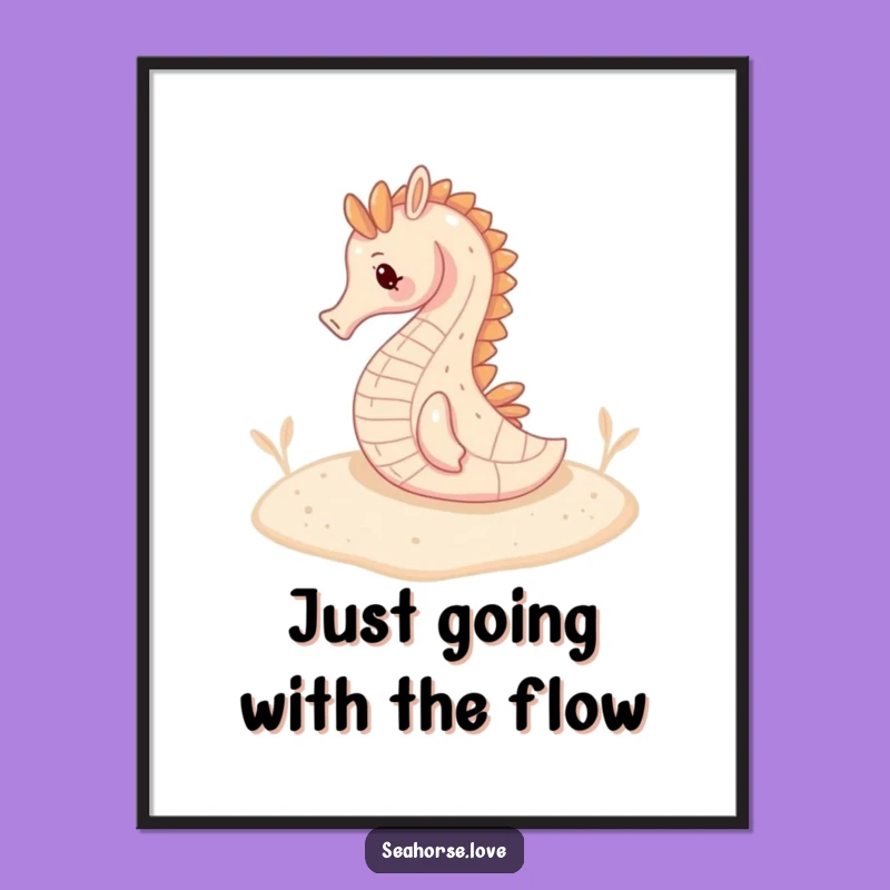 Free Printable Seahorse Wall Art - Serene Underwater Downloadable Decor for Peaceful Spaces